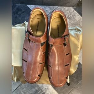 Johnston & Murphy Men's Tan Sheepskin Leather Shoes